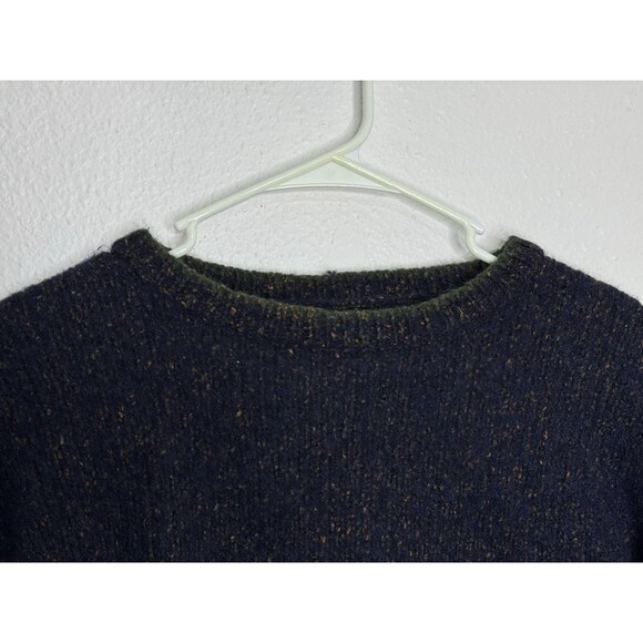 Vtg Dockers Mens Wool Blend Pullover Crewneck Knit Grandpa Sweater Blue 90s Sz M - Picture 8 of 16